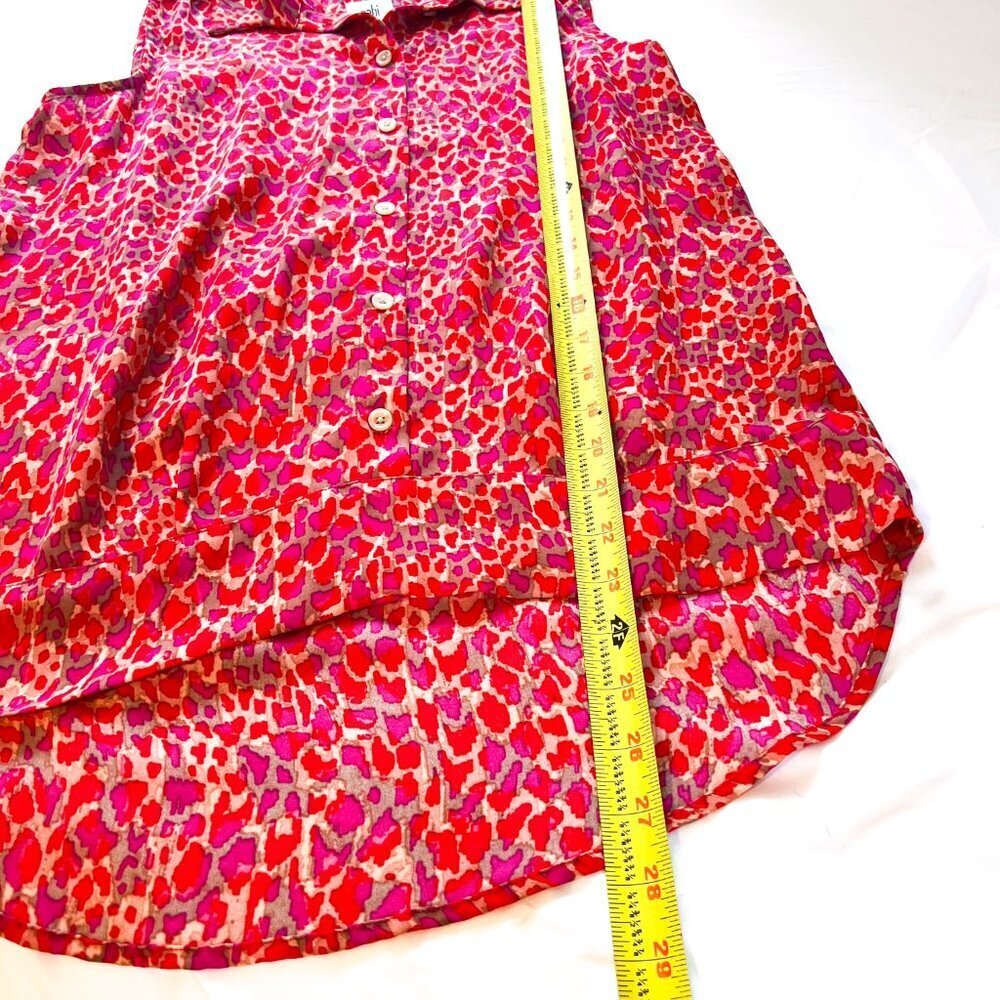 Cabi Heartbreaker Sleeveless Animal Print Blouse - Picture 13 of 13